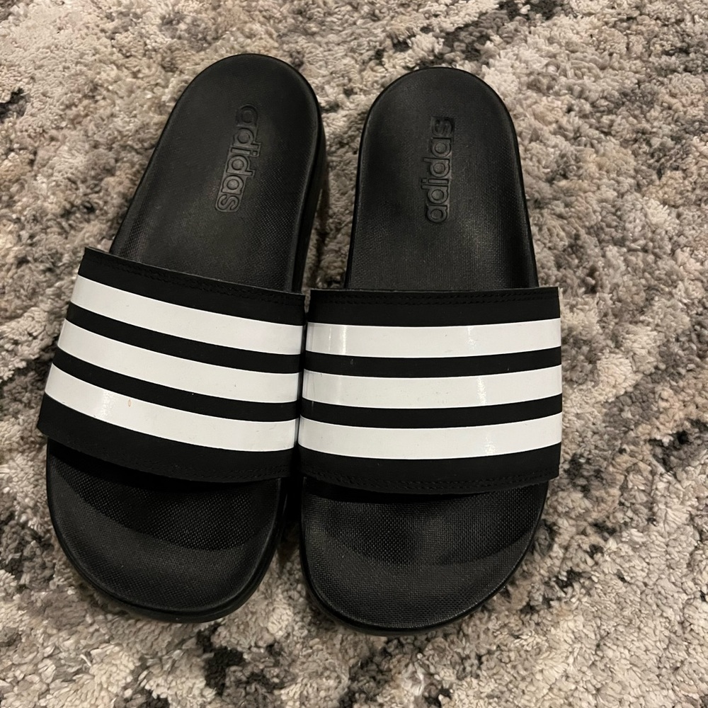 Adidas Pool slides, size 6.